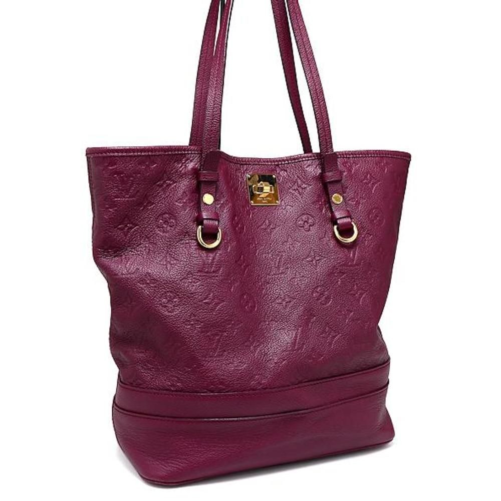 Louis Vuitton Monogram Implant Citadin PM Oror Tote Bag Shoulder Bag Purple